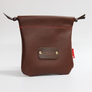 Leather Golf Valuables Pouches | Personalized Golf Gifts | Custom Tee Bag | Rangefinder Case | Handmade in USA