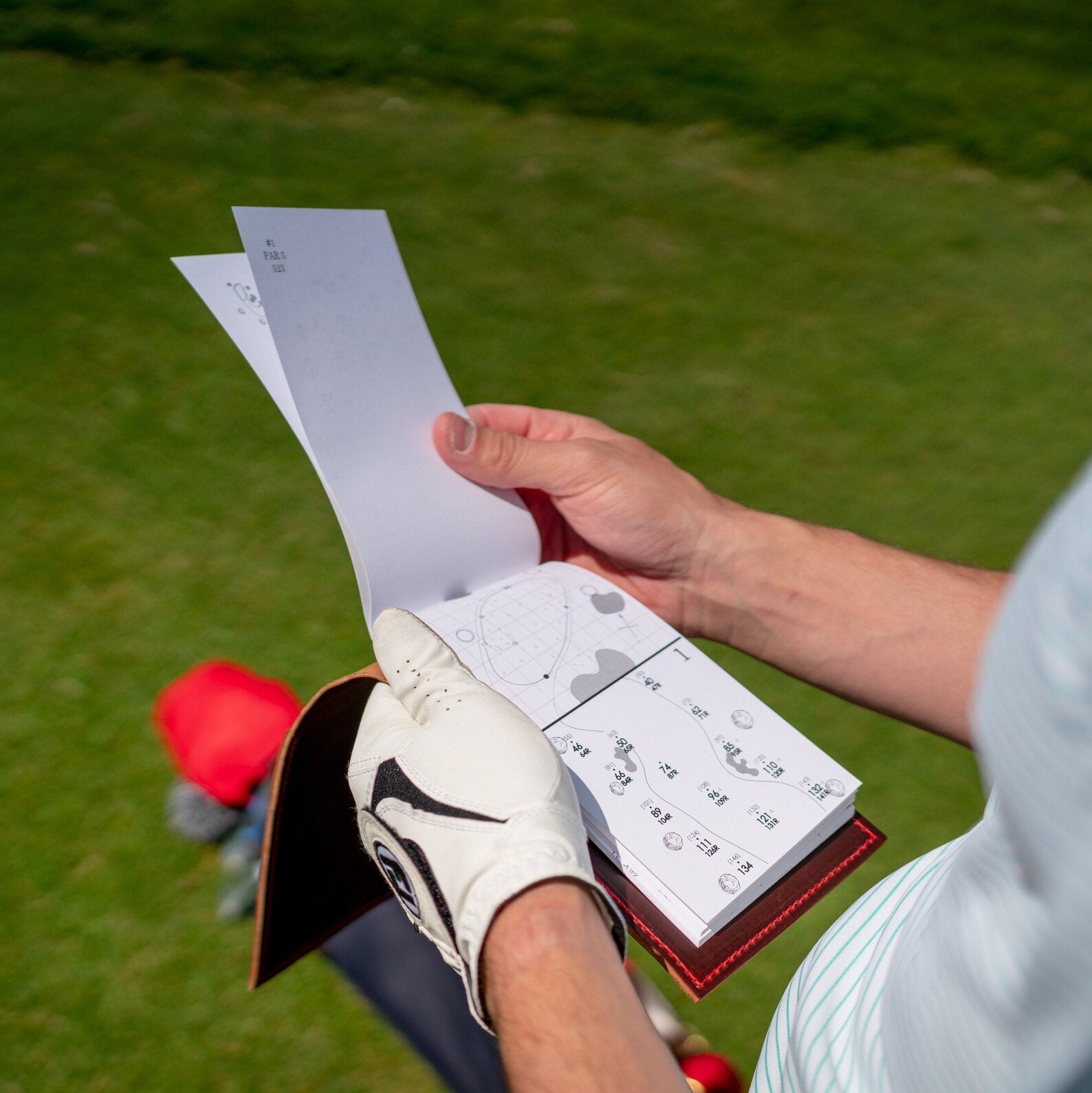 Leather Golf Yardage Book Covers Scorecard Holder Personalized Golf