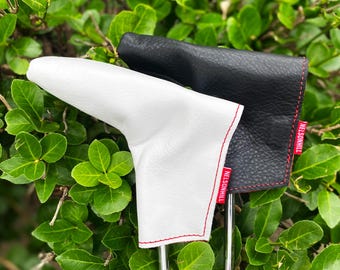 Leather Golf Putter Covers | Custom Putter Headcover | Personalized Golf Gifts | Full-Grain Leather | Handmade in USA