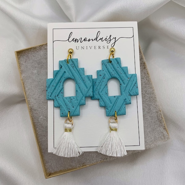 Aztec Turquoise Earrings