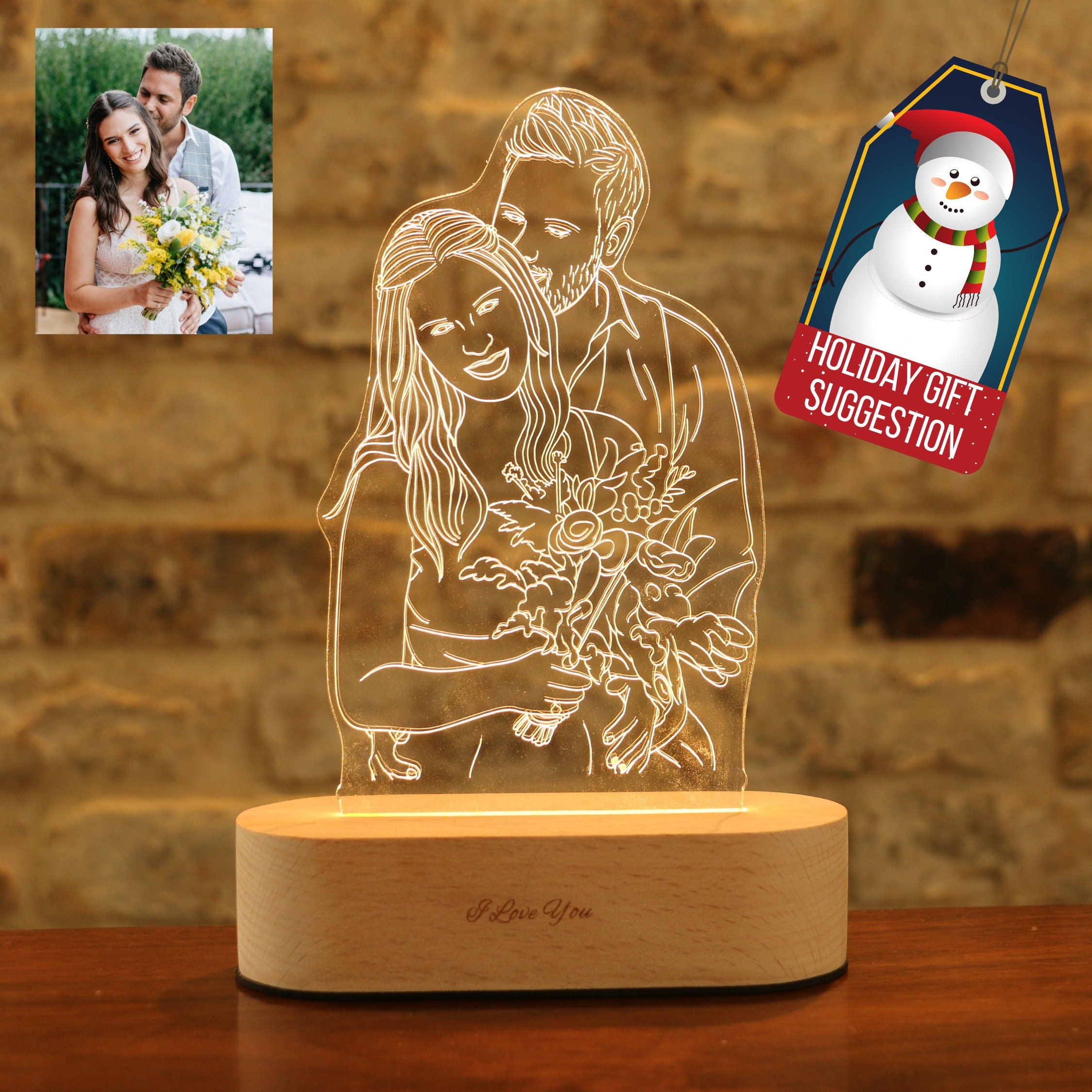 Lámpara led personalizada con fotos - Enpiezas3d