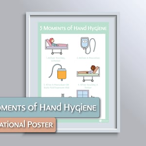 5 Moments of Hand Hygiene Lehrposter