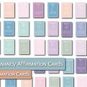 Tarjetas de afirmación de embarazo
