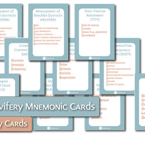 Cartões Mnemônicos de Obstetrícia