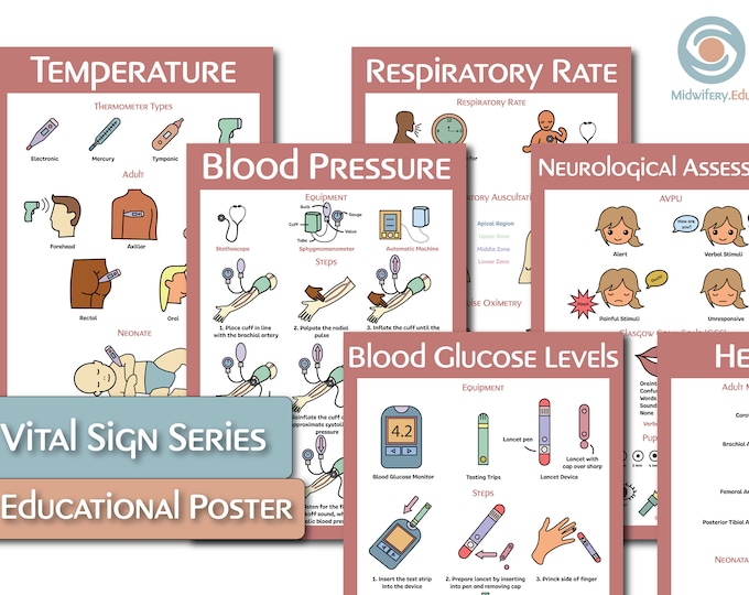Pediatric Vital Sign Reference Sheet - Etsy
