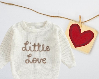 Little Love Embroidered Knit Jumper