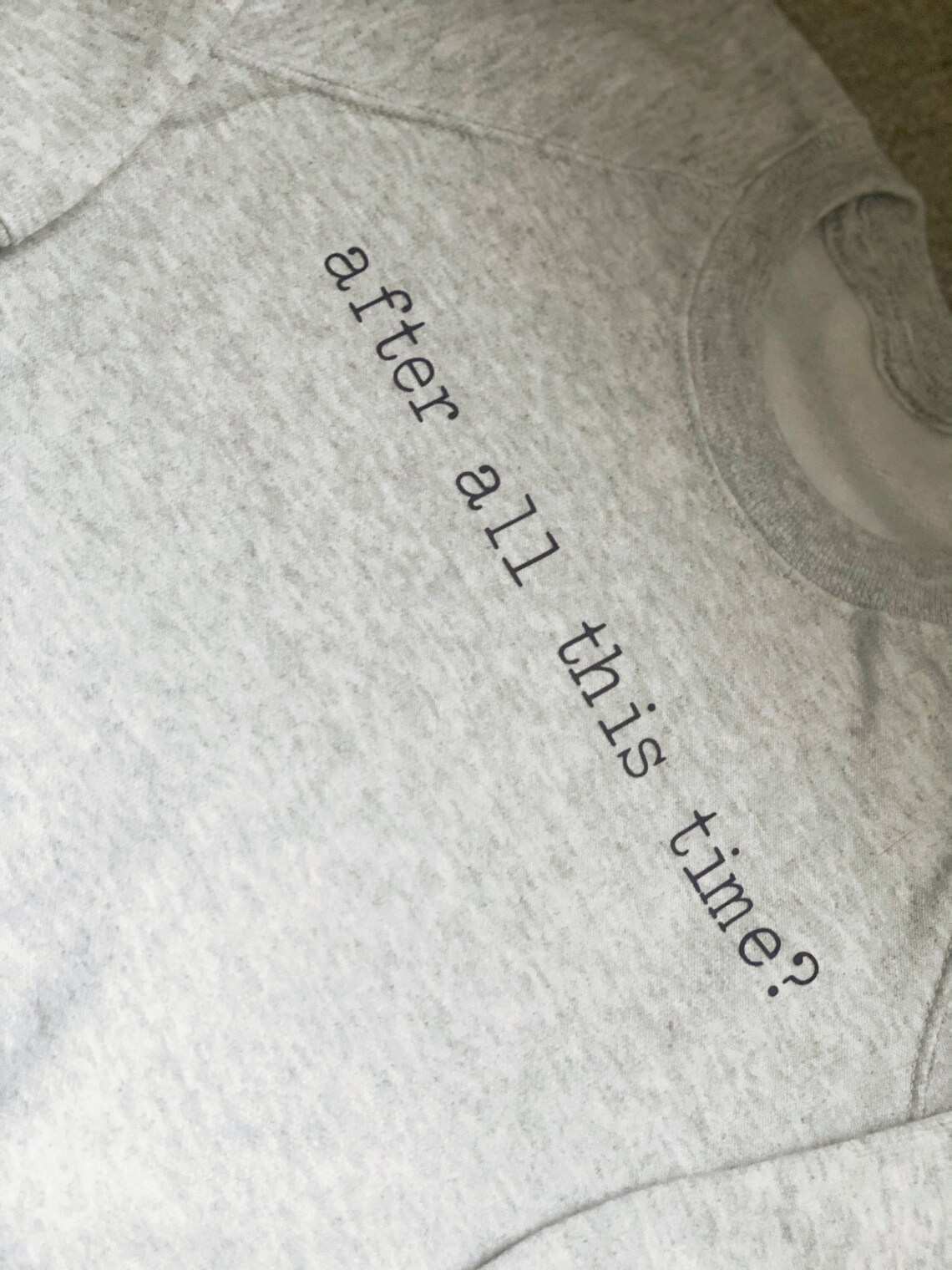 Dopo tutto questo tempo Davanti e 'Sempre' sul verso. Etsy