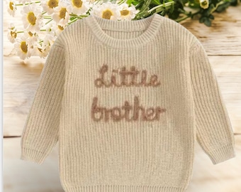 Little Brother Embroidered Knit Jumper