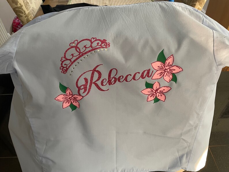 Personalised Glitter Diamante School Leavers Signing Shirts Etsy UK