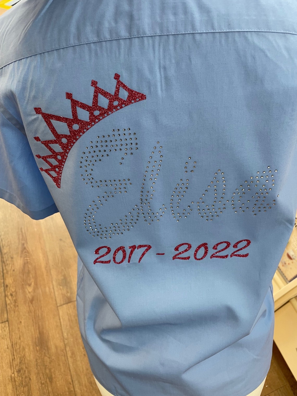 Personalised Glitter Diamante School Leavers Signing Shirts Etsy UK