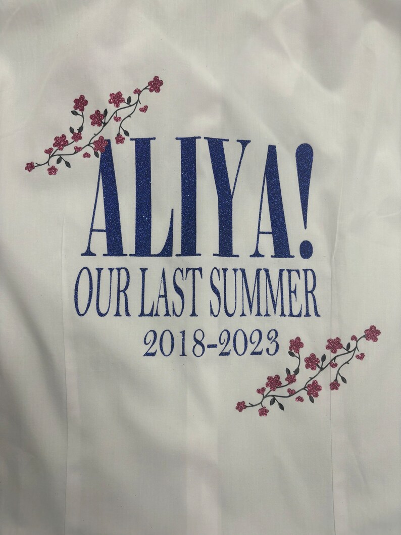 Personalised Glitter Mamma Mia Our Last Summer School Leavers Signing