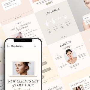 Lash instagram template, Lash tech instagram post, Lash content, Lash instagram post, Lash artist template, Lash social media template