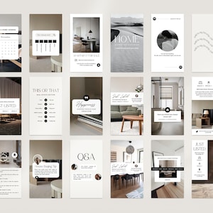 Real estate Instagram template Real estate story template Real estate marketing Realtor social media content Realtor Instagram feed Canva image 3