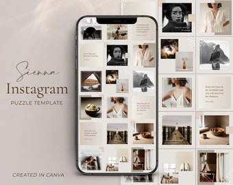 Diseño oscuro de Instagram Feed de rompecabezas de Instagram - Main Image