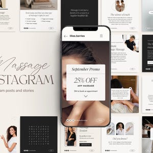 Massage template canva, Massage instagram template, Massage therapist templates, Massage therapy social media, Spa social media templates