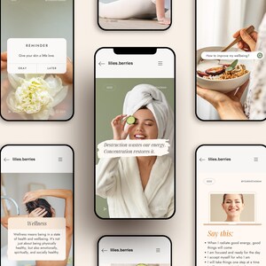Wellness Instagram Templates: Health Coach Social Media (Canva) image 10