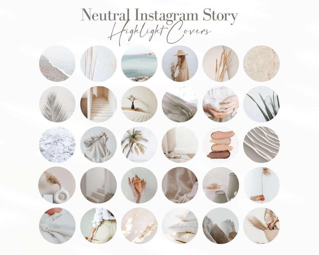 Neutral Instagram Highlight Icons Minimal Ig Story Highlight - Etsy