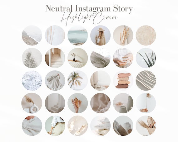 Neutral Instagram Highlight Icons Minimal Ig Story Highlight | Etsy
