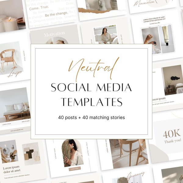 Interior Design Template Minimale Instagram Vorlagen Home Dekor Marketing Interior Social Media Interior Instagram Beiträge Canva Vorlagen