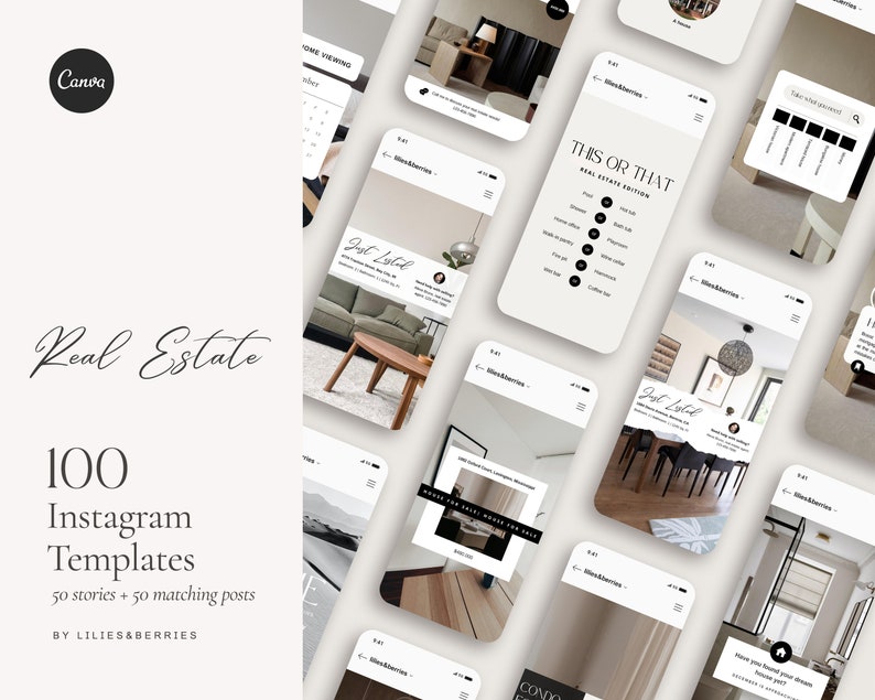 Real estate Instagram template Real estate story template Real estate marketing Realtor social media content Realtor Instagram feed Canva image 1