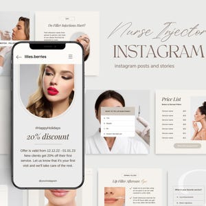 Nurse injector instagram post, Botox template, Botox and filler templates, Nurse injector templates, Medspa template, Aesthetics templates