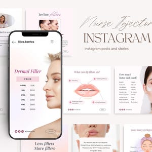 Nurse injector instagram post, Botox template, Botox and filler templates, Nurse injector templates, Medspa template, Aesthetics templates