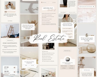Real estate social media templates Real estate instagram templates Realtor marketing templates Canva Real estate content Real estate quotes