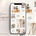 Minimalist Instagram puzzle template Instagram layout template Nude Instagram post template IG design Branding kit Modern Instagram template 