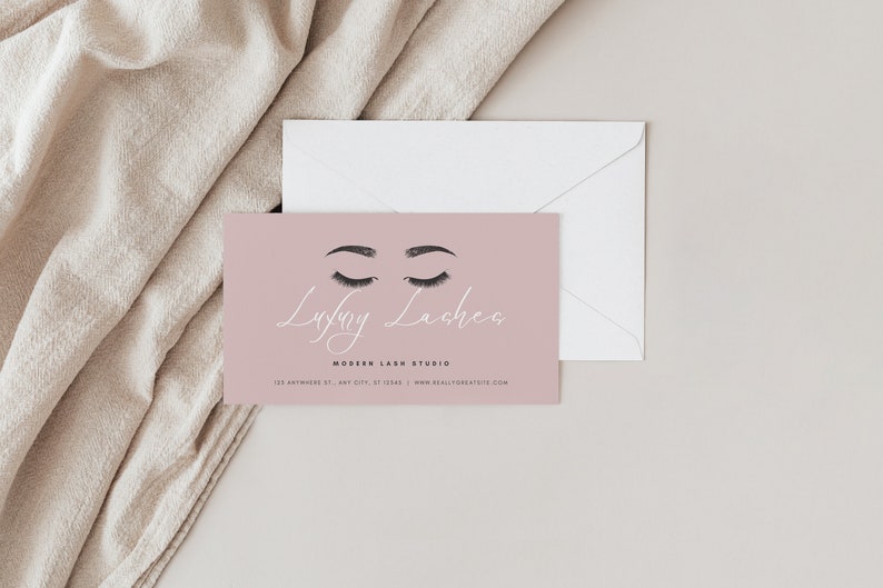 Loyalty Card Lashes Editable Lash Loyalty Card Template Lash Discount ...