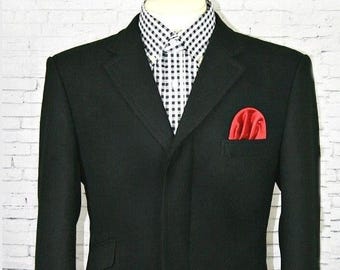 Lady black 3/4 length overcoat mod ska overcoat