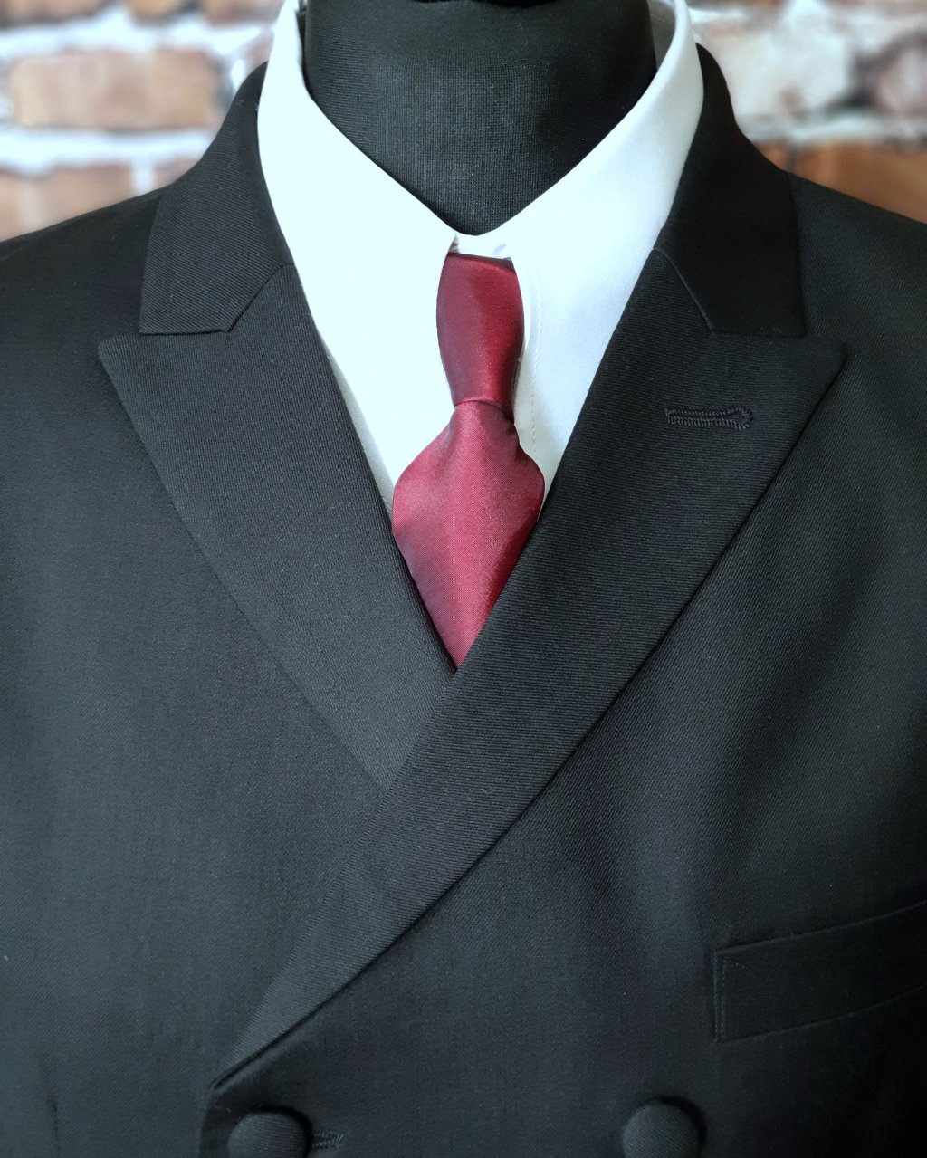 Double Breasted Suit Mod Suit Black 100% Wool Mix Plain Black Suit - Etsy