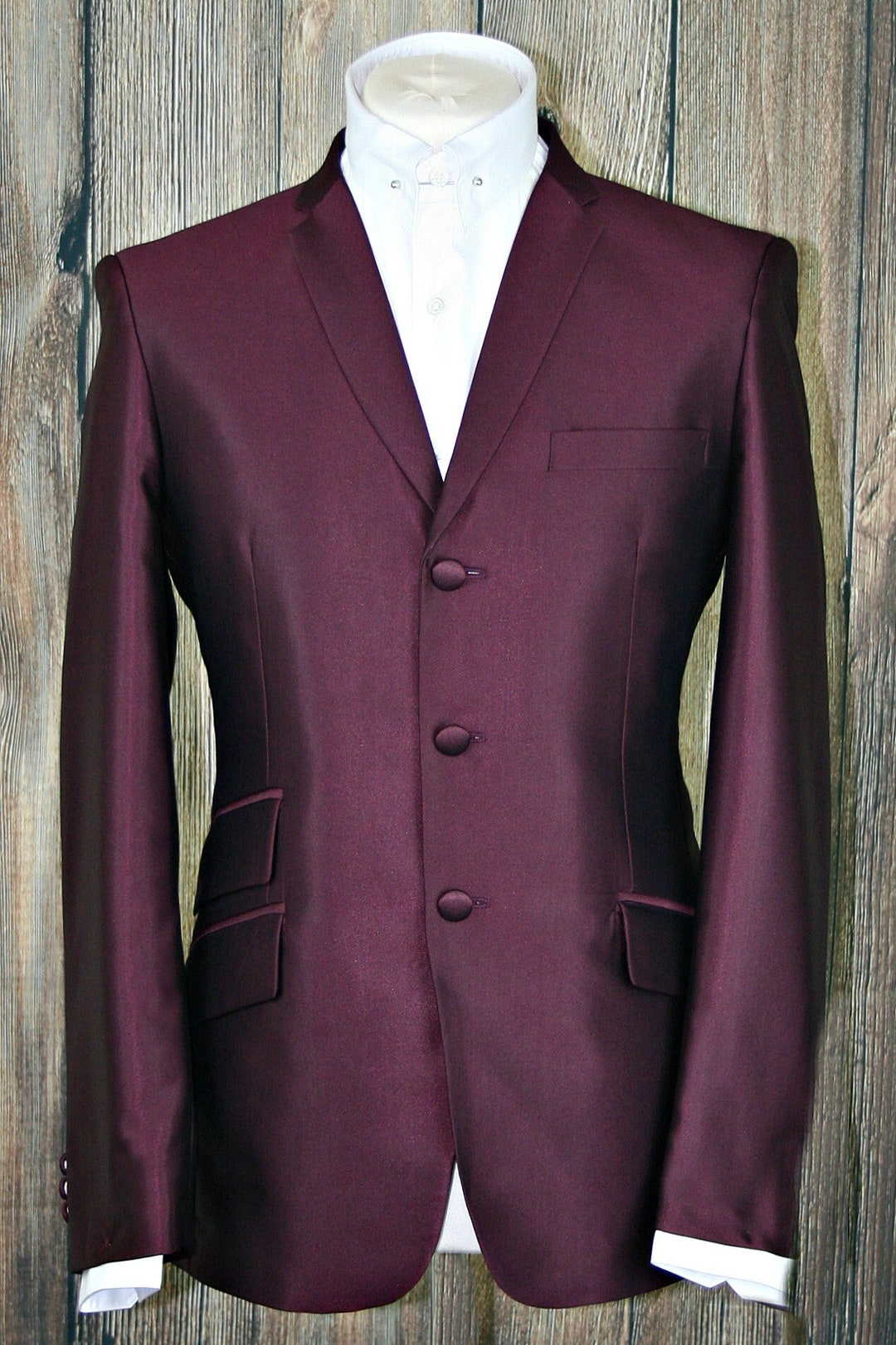Mod Suit Talior Fitted Suit is a Beauty Wine Tonic Fabric. Hand Cut ...