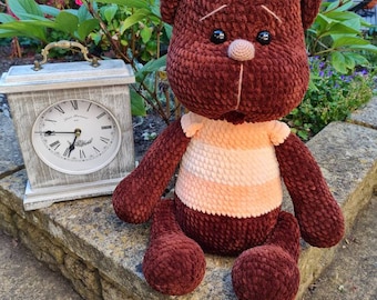 Orso di peluche grande, fatto a mano