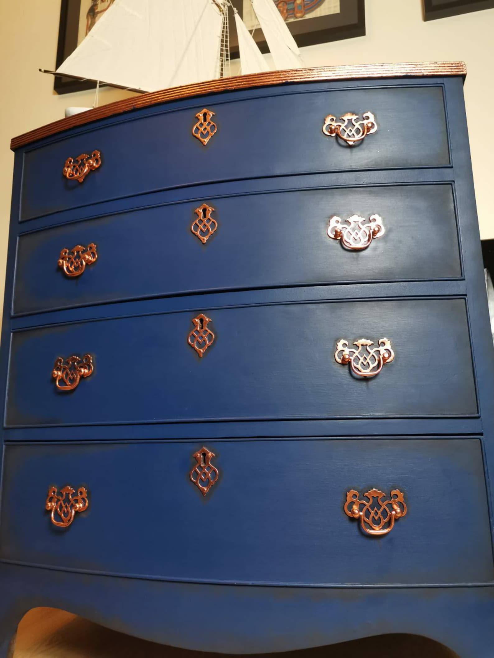 Refurbished Antique Chest Of Drawers Etsy