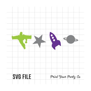 Space Cupcake Toppers SVG File