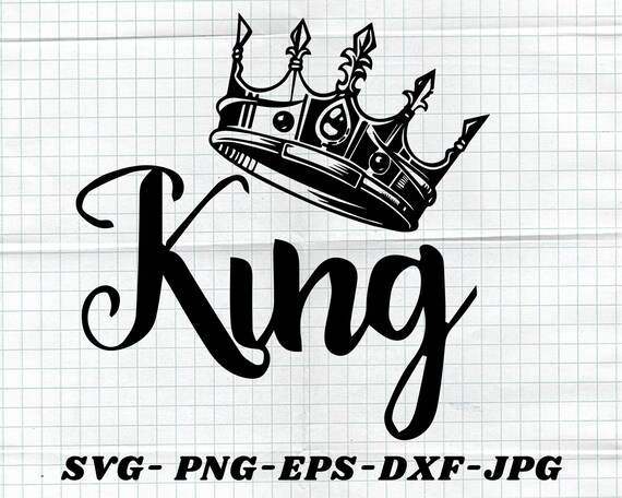 King Crown Svg clipart corona de rey Siluetas de corona | Etsy México
