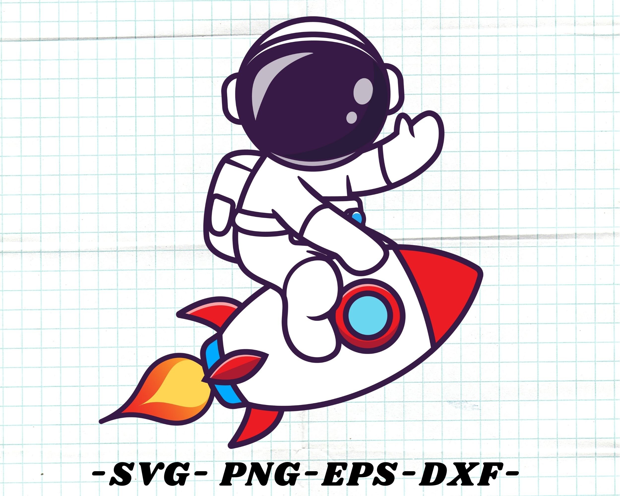 Leuke astronaut Svg Kid astronaut Svg Space Svg | Etsy België