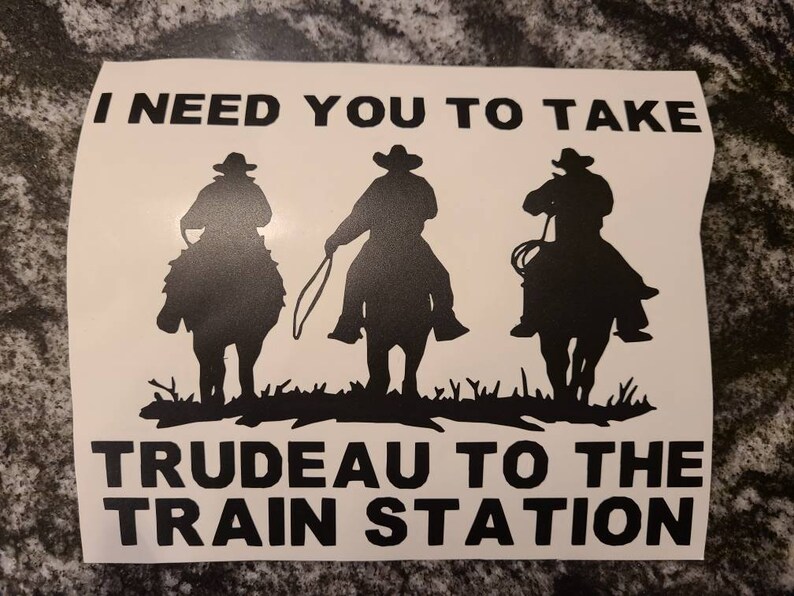 Car Decal- Ranking TOP14 Take List price Trudeau to the station train