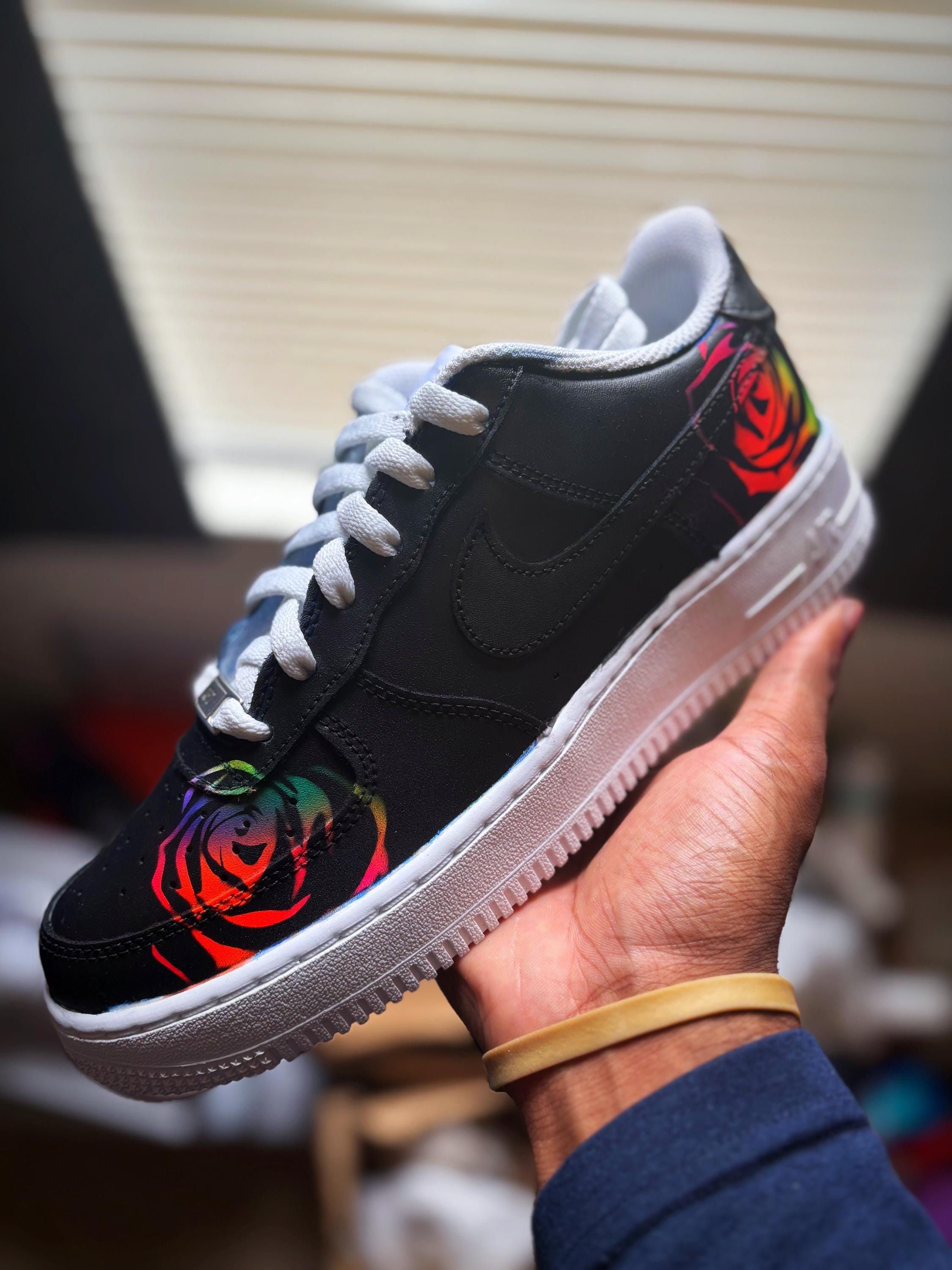 Black Rose Air Force White With Roses Air Force Red Rose Custom