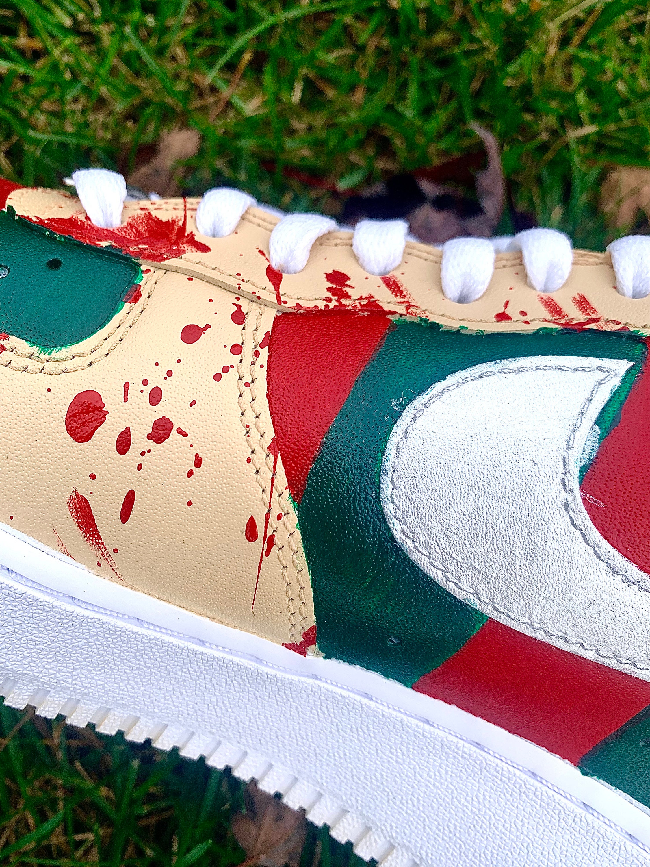 Custom Freddy Krueger Halloween Af1s Etsy Canada