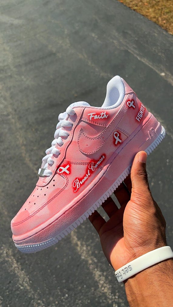 breast cancer pink nike shoes