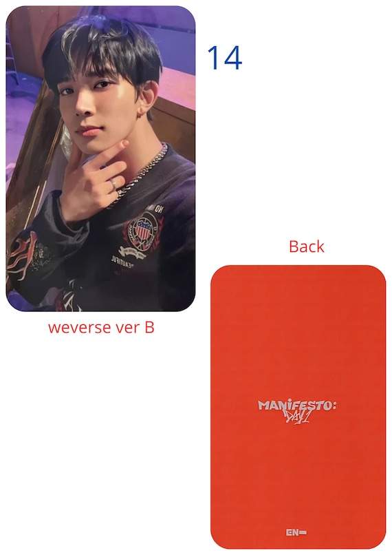 ENHYPEN Manifesto Day 1 Weverse Version A and B, Kpop Fan Gifts