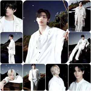 Photos conceptuelles Enhypen Yoi, cartes photo Enhypen, panier de Pâques kpop, cartes photo kpop