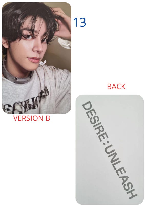 Enhypen DESIRE UNLEASH - Weverse Album Ver A and Ver B, Kpop Fan