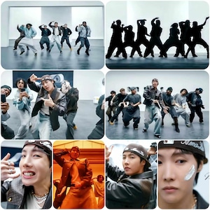 Clip BTS J-hope Mona Lisa, collection BTS, produits dérivés BTS hoseok, photo bts J-hope, garçons Bangtan, produits dérivés de l'armée, cartes photo bts