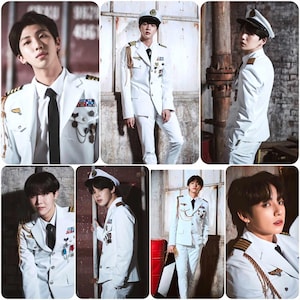 Zip del quinto esercito dei BTS, collezione BTS, merchandising del gruppo BTS, foto BTS OT7, Bangtan Boys, merchandising dell'esercito, cartoline fotografiche BTS