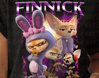 Finnick Shirt, Zootopia 2 2025 Characters Tee, Disneyland Family Trip Outfit, Vintage 90s