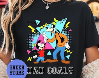 Goofy Dad Goals Shirt, Disney Character Father Son Matching Tee, Funny Dad Gift, Fathers Day Family Shirt