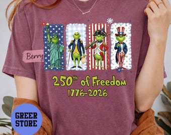 Grinch USA 250th Anniversary Shirt 1776-2026, Funny Independence Day Shirt, 4th of July Semiquincentennial Shirt