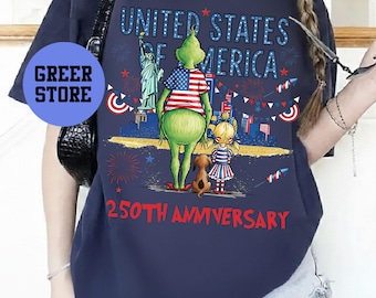 Grinch USA 250th Anniversary Shirt 1776-2026, Patriotic Family Independence Day Tee, 4th of July Freedom Gift Shirt